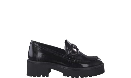 TAMARIS 24714-29 018  BLACK PATENT