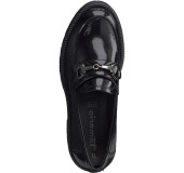 TAMARIS 24714-29 018  BLACK PATENT