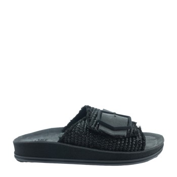 FANTASY 335 CORINA  BLACK/RAFFIA