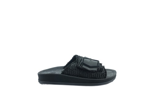FANTASY 335 CORINA  BLACK/RAFFIA
