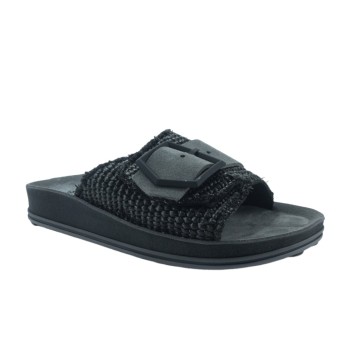 FANTASY 335 CORINA  BLACK/RAFFIA
