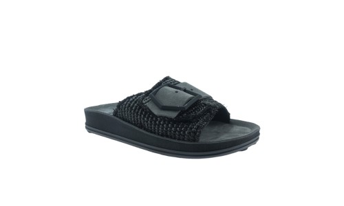 FANTASY 335 CORINA  BLACK/RAFFIA