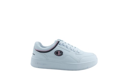 CHAMPION S11469-WW010 WHT/NBK/PINK Low Cut Shoe REBOUND LOW