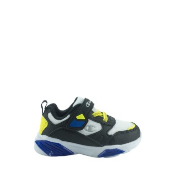 CHAMPION S32777-WW001 WHT/NBK/BLUE/YELLOW Low Cut Shoe WAVE B TD