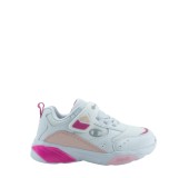CHAMPION S32782-WW001 WHT/FUCSIA/PINK Low Cut Shoe WAVE G PS
