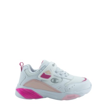 CHAMPION S32782-WW001 WHT/FUCSIA/PINK Low Cut Shoe WAVE G PS