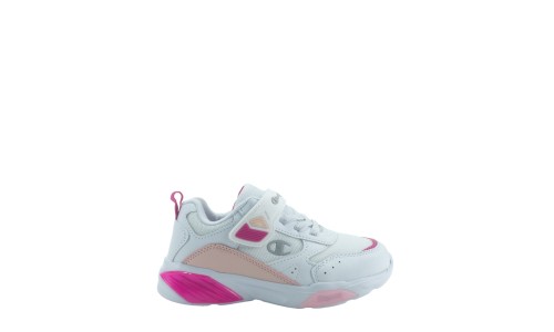 CHAMPION S32782-WW001 WHT/FUCSIA/PINK Low Cut Shoe WAVE G PS