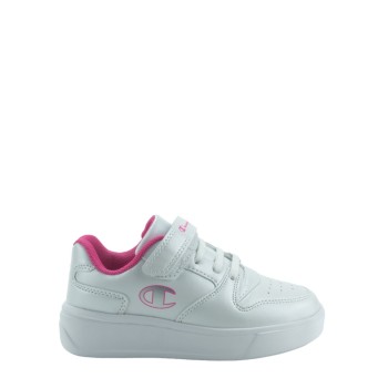 CHAMPION S32518-WW001 WHT/FUCSIA Low Cut Shoe DEUCE G PS