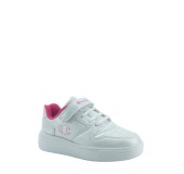 CHAMPION S32518-WW001 WHT/FUCSIA Low Cut Shoe DEUCE G PS