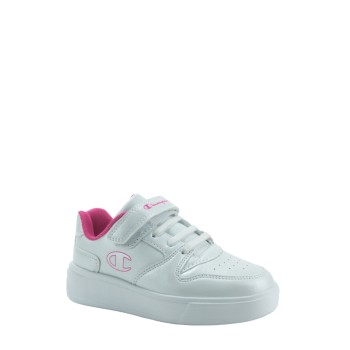 CHAMPION S32518-WW001 WHT/FUCSIA Low Cut Shoe DEUCE G PS