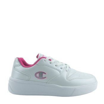 CHAMPION S32519-WW001 WHT/SILVER Low Cut Shoe DEUCE G GS