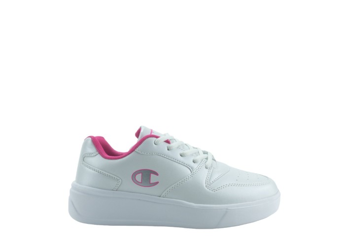 CHAMPION S32519-WW001 WHT/SILVER Low Cut Shoe DEUCE G GS