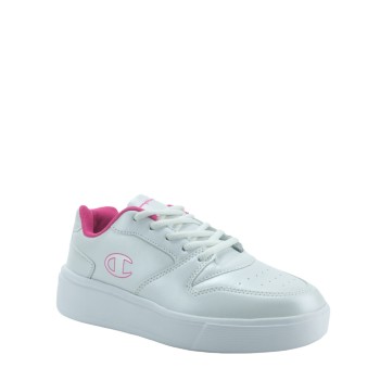 CHAMPION S32519-WW001 WHT/SILVER Low Cut Shoe DEUCE G GS